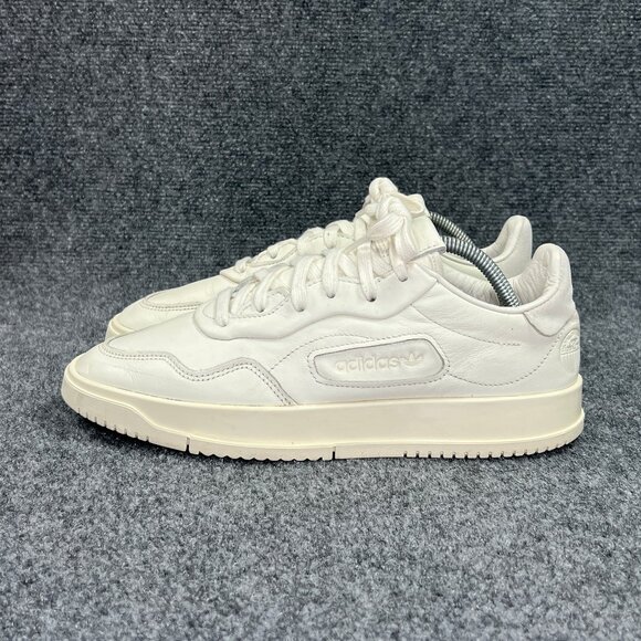 Adidas SC Premiere Sneakers Mens Size 9 Off White Leahter Low Lace Athletic Shoe - Picture 4 of 12